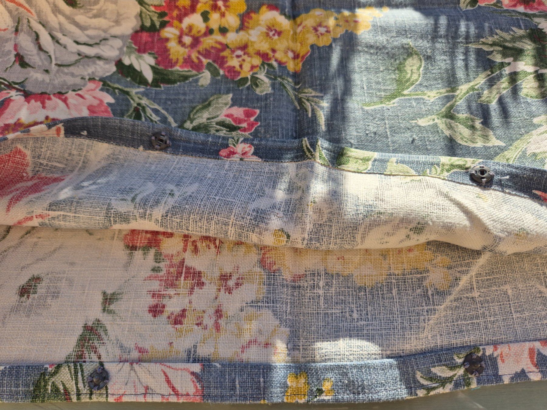 Biancheria da letto: 2 Kissen mit Blumenmuster, englisch Leinen – Usato da Bern venduto da aronari 3