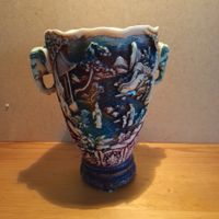 Asiatische, schwere, grosse Vase, Deko