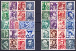 PJ 1933-1942 Frauentrachten, postfrisch**. Kat. Fr. 112.-.