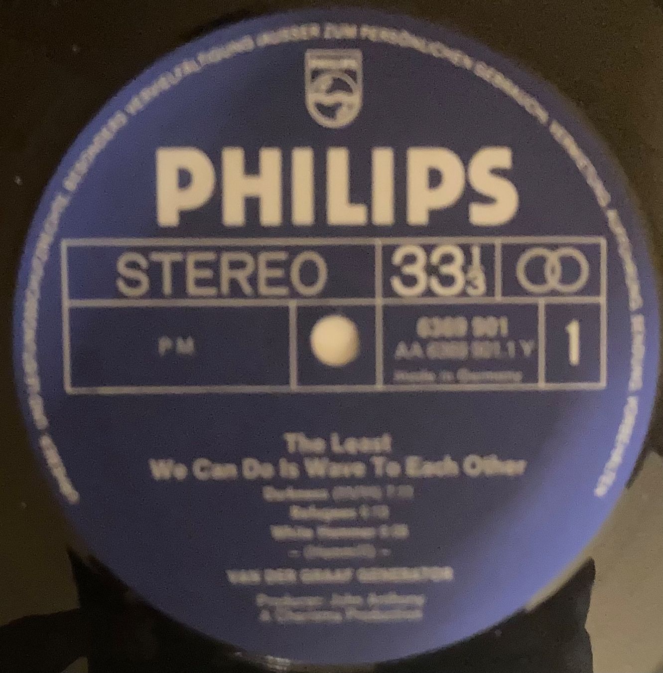 Dischi in vinile: VAN DER GRAAF GENERATOR - THE LEAST WE CAN DO IS WAVE TO EAC – Usato da Poliez-Pittet venduto da Newtown-Records 2