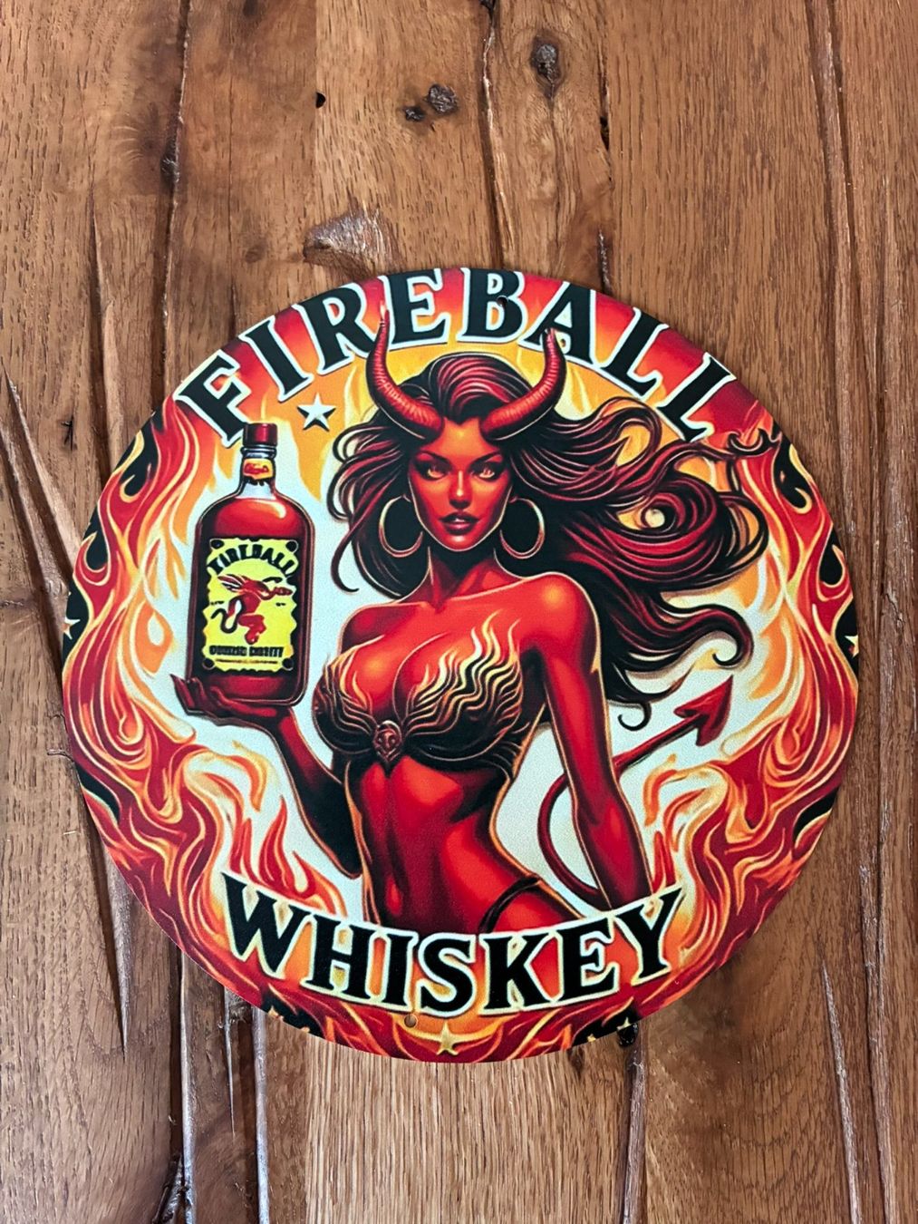 Schilder: Fireball Hot Devil - Schönes Blechschild - 20 CM - neu!!! – Neu und originalverpackt aus Bremgarten AG von Eurotiz 1