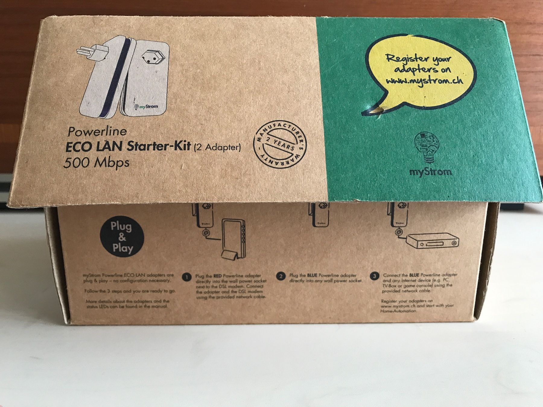 myStrom Lecteurs & Adaptateurs: Powerline ECO LAN Starter-Kit 500 Mbps my Strom – Neuf avec emballage d'origine à Russikon par Pshalom 4
