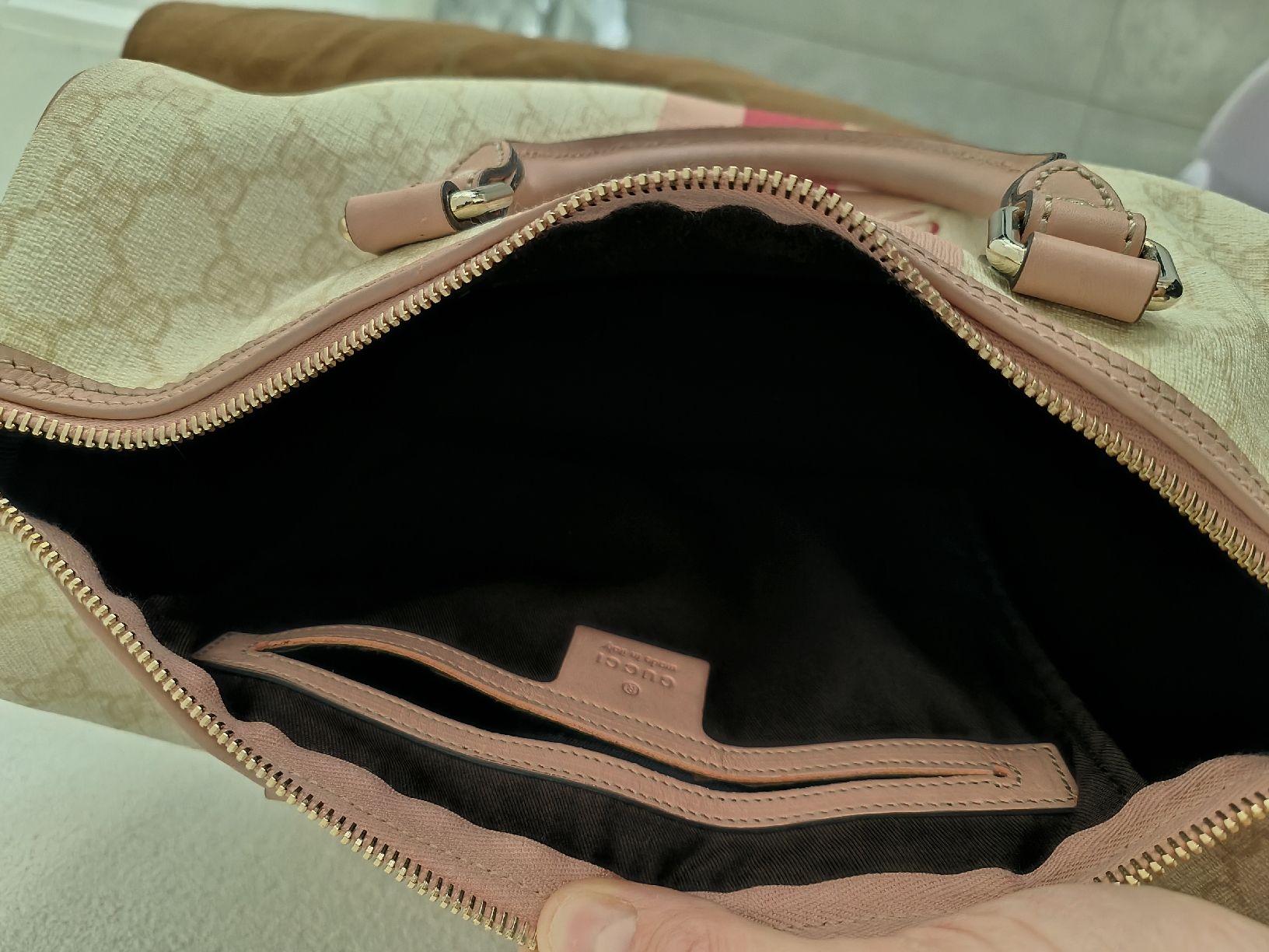 Gucci Taschen für Damen: sac Gucci Boston crème et rose – Gebraucht aus Préverenges von cpa_v28q 7