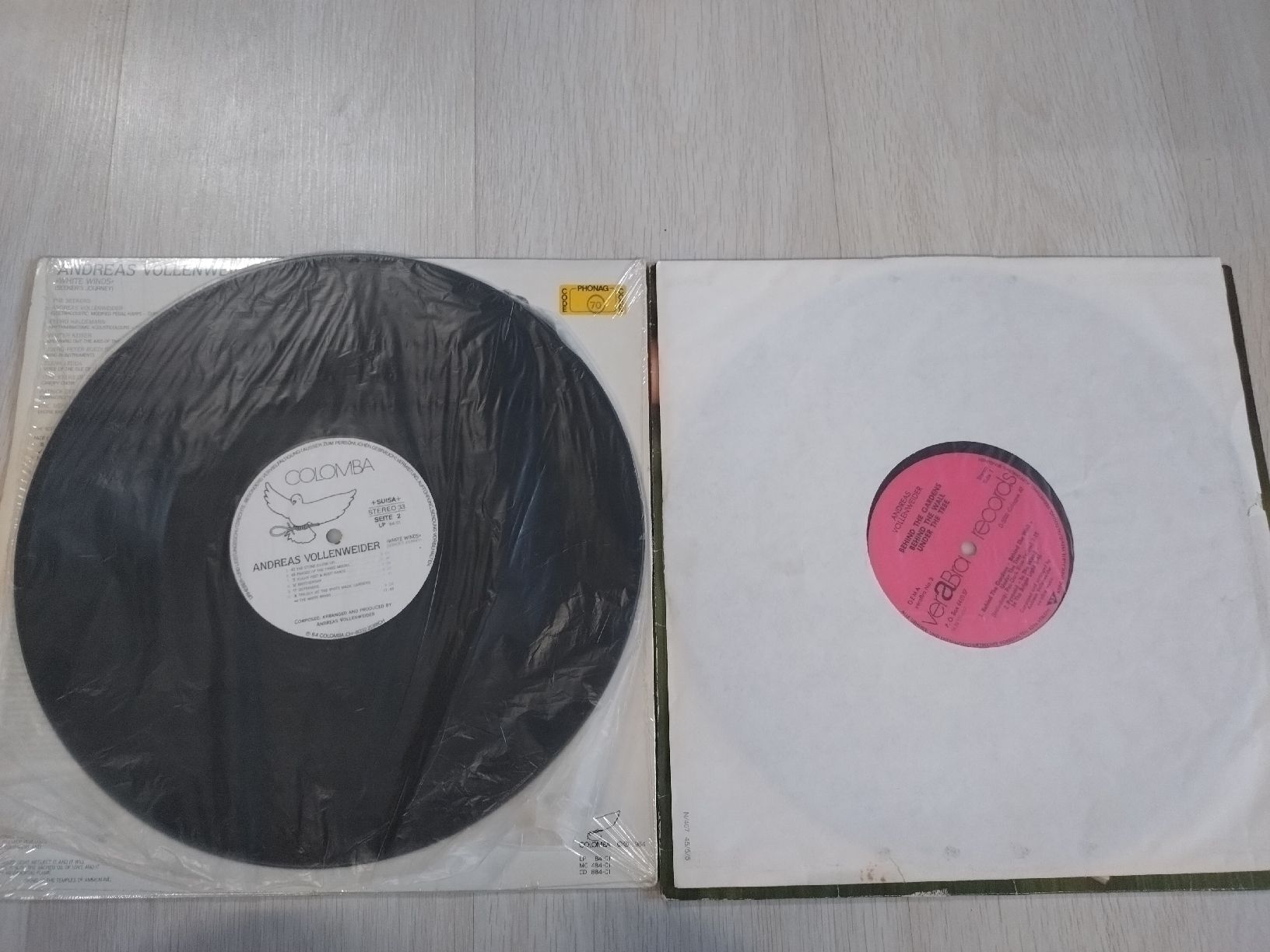 Dischi in vinile: 2 LP disques vinyles Andreas Vollenweider – Usato da Farvagny-le-Grand venduto da LaCaverne 6