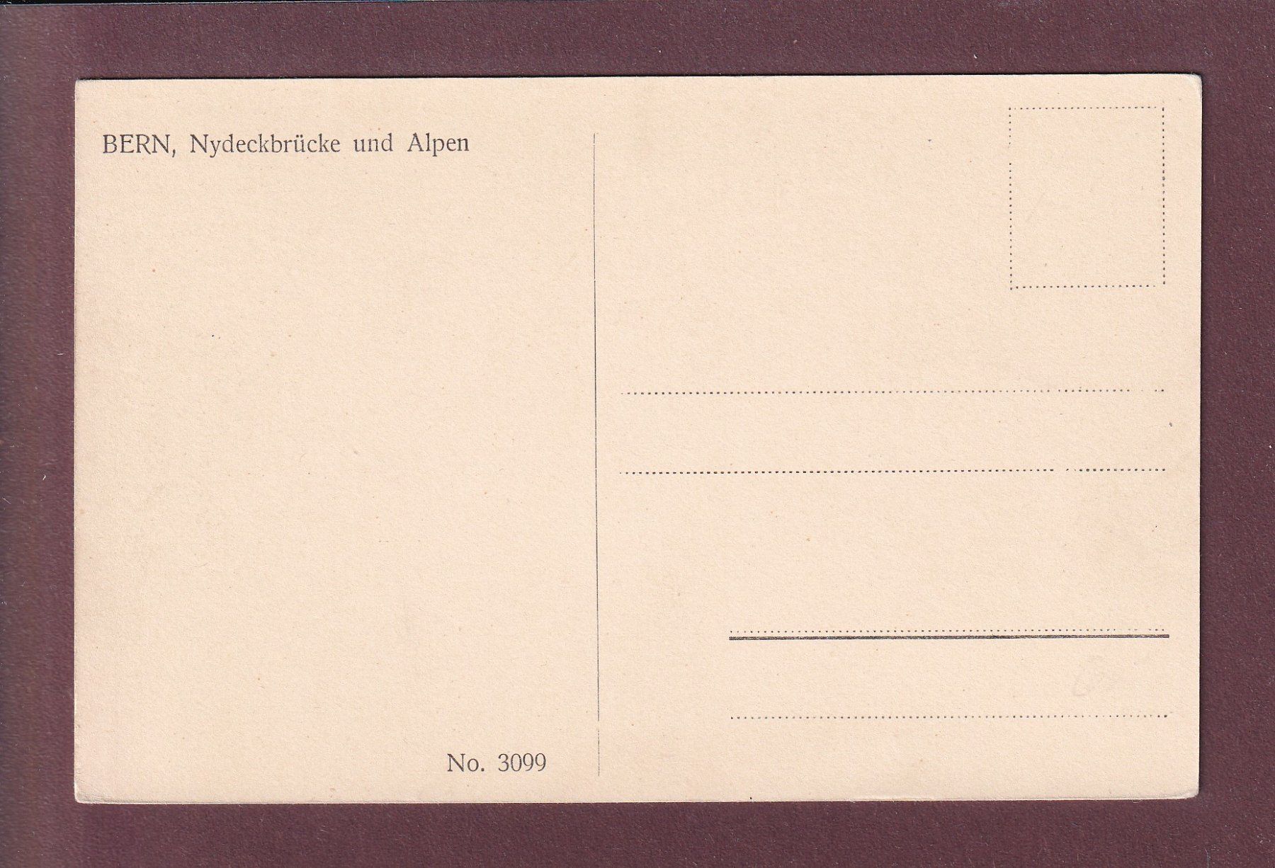 Cartes postales: BERN - Nydeckquartier – D'occasion à Pully par nicecards 1