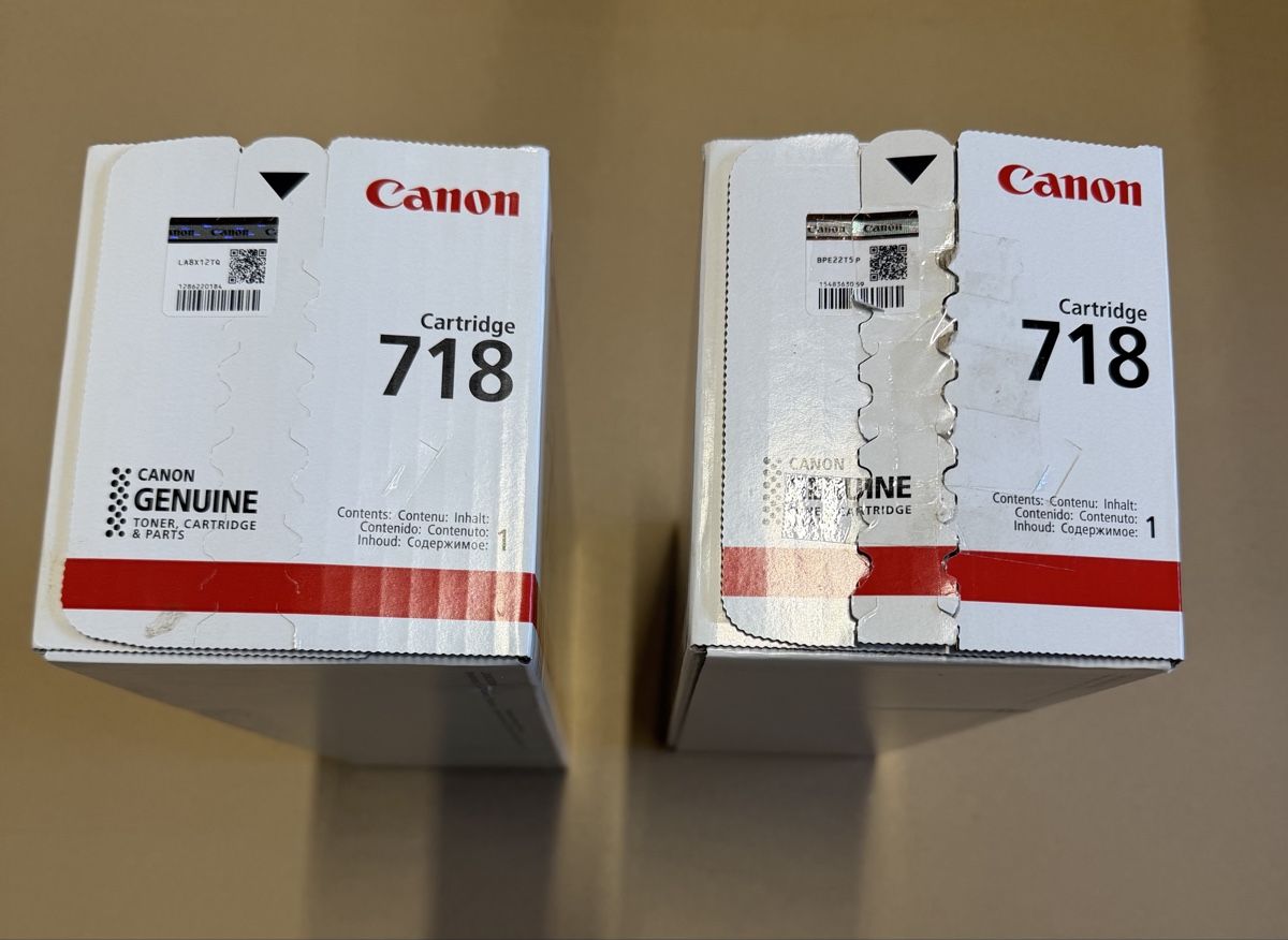 Canon Cartucce per stampanti & toner: Canon 718 schwarz und cyan – Nuovo (secondo la descrizione) da Ostermundigen venduto da vekivali