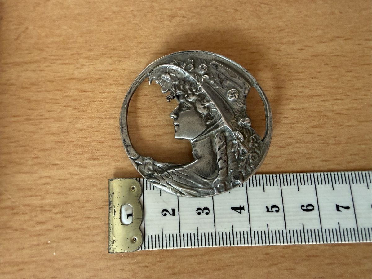 Spille & Fermagli: Antike Jugendstil-Brosche aus 925er Silber – Usato da Lamone venduto da LaCantinaMagica 7