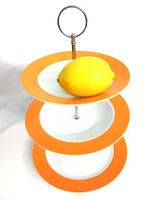 Teller orange 3-stöckig