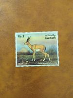 Timbre rare du Pakistan - Gazelle Chinkara Re. 1! 🦌🇵🇰