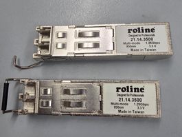 2x Roline SFP Modul 21.14.3500 Multi-mode 1.25Gbps 850nm