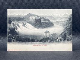 Rheinfall und die Alpen