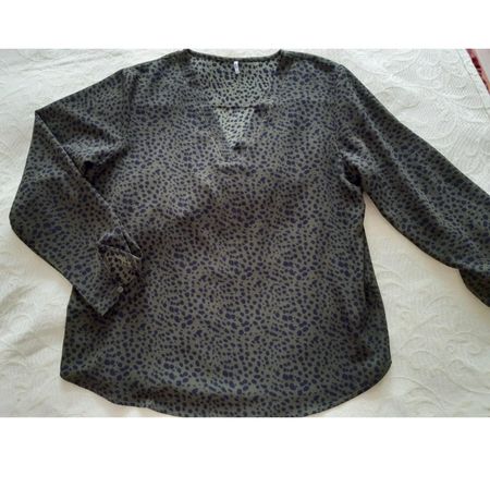 Bluse Joy Schwarz-Olive 42
