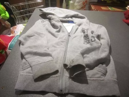 Kapuzenjacke Grösse 110, Campus, grau