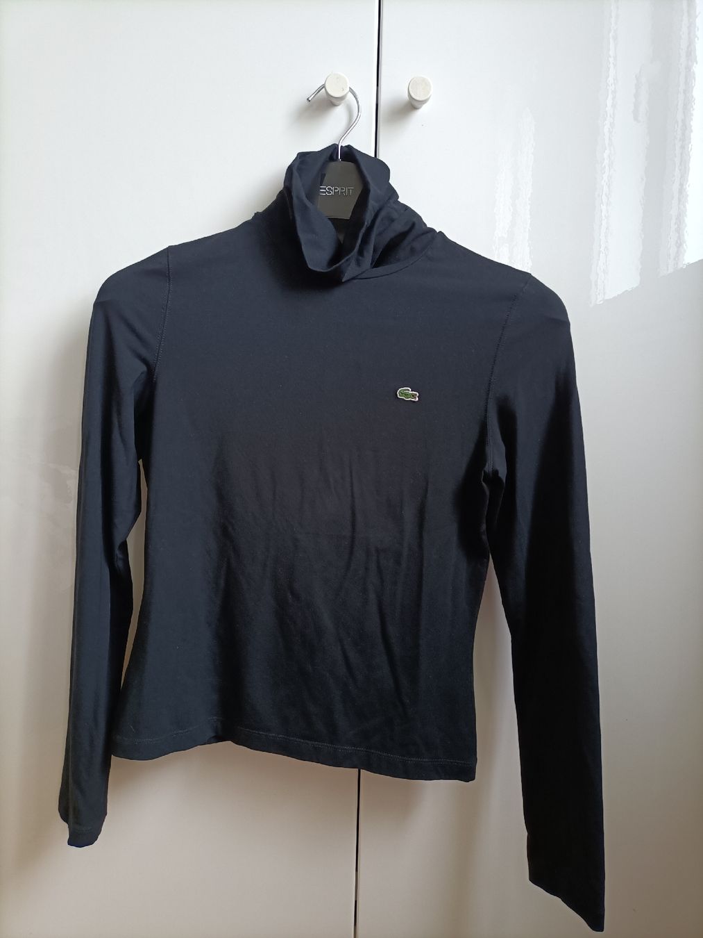Lacoste T-shirt: Lacoste Rollkragenshirt, schwarz, Grösse 40 – Usato da Zürich venduto da taniayyo 1