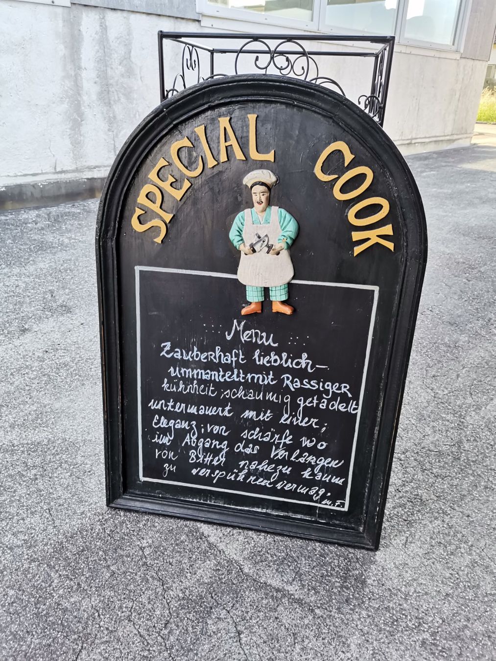 Insegne: Menu Schild, Deko Schild, Restaurant Schild, Küchen Schild – Usato da Wiedlisbach venduto da materialkreislauf
