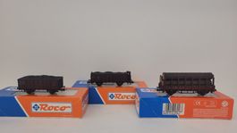 Spur H0, Roco, 2 achsige Güterwagen DB