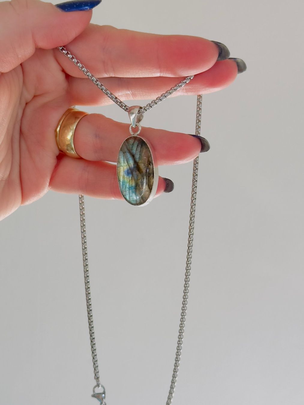 Catenine: Labradorite necklace – Nuovo e nell'imballaggio originale da Genève venduto da AGBERG 7