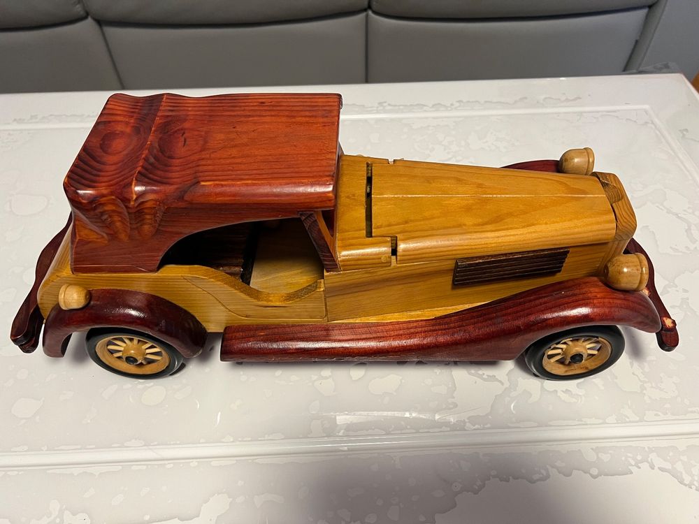 Vintage Holz Auto Modell dekorative Holz Auto altes Fahrzeug