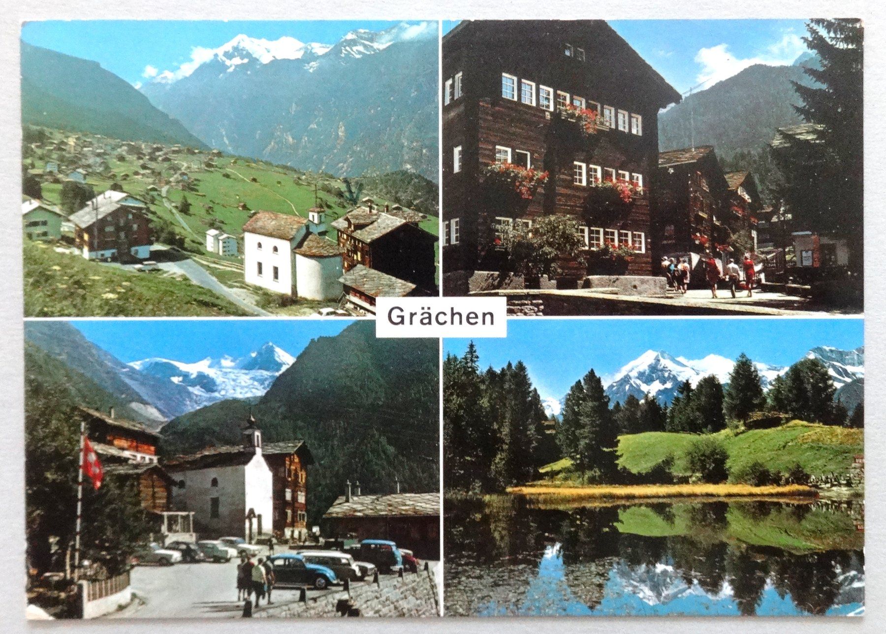 Ansichtskarten: Grächen 1620 m – Gebraucht aus Fétigny von Billy2miny