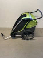 Thule Chariot Cab 2 Bike Trailer, Double, Green, Used