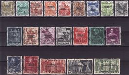 Dienstmarken SDN Satz SBK-Nr. 71-91 (Aufdruck 1944)