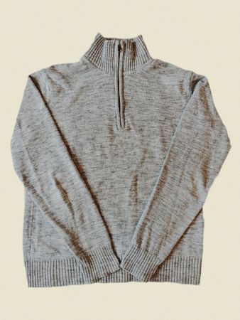 Grauer Strickpullover von L.O.G.G., Grösse M, Top Zustand!
