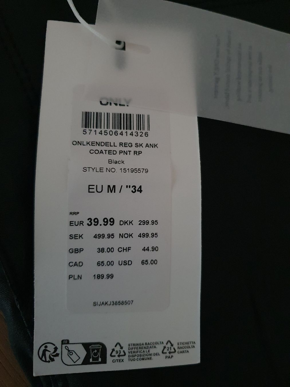 Only Pantaloni: Coole Damen Hose M – Nuovo e nell'imballaggio originale da Fischingen venduto da nad_fxf2 1