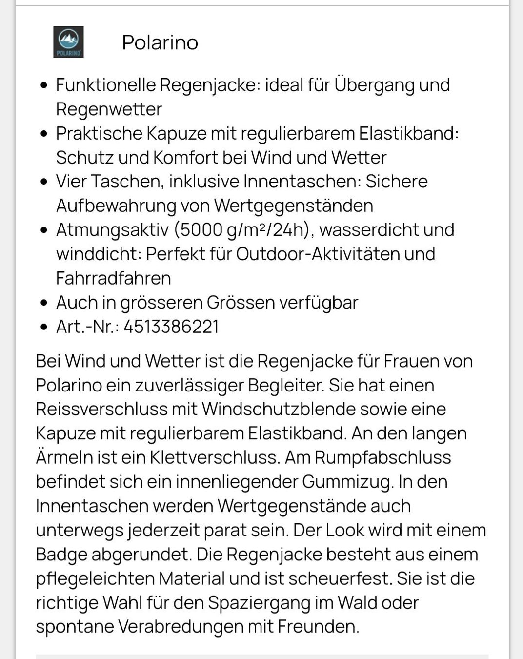 Giacche: Regenjacke – Usato da Illgau venduto da usa_c6q6 6