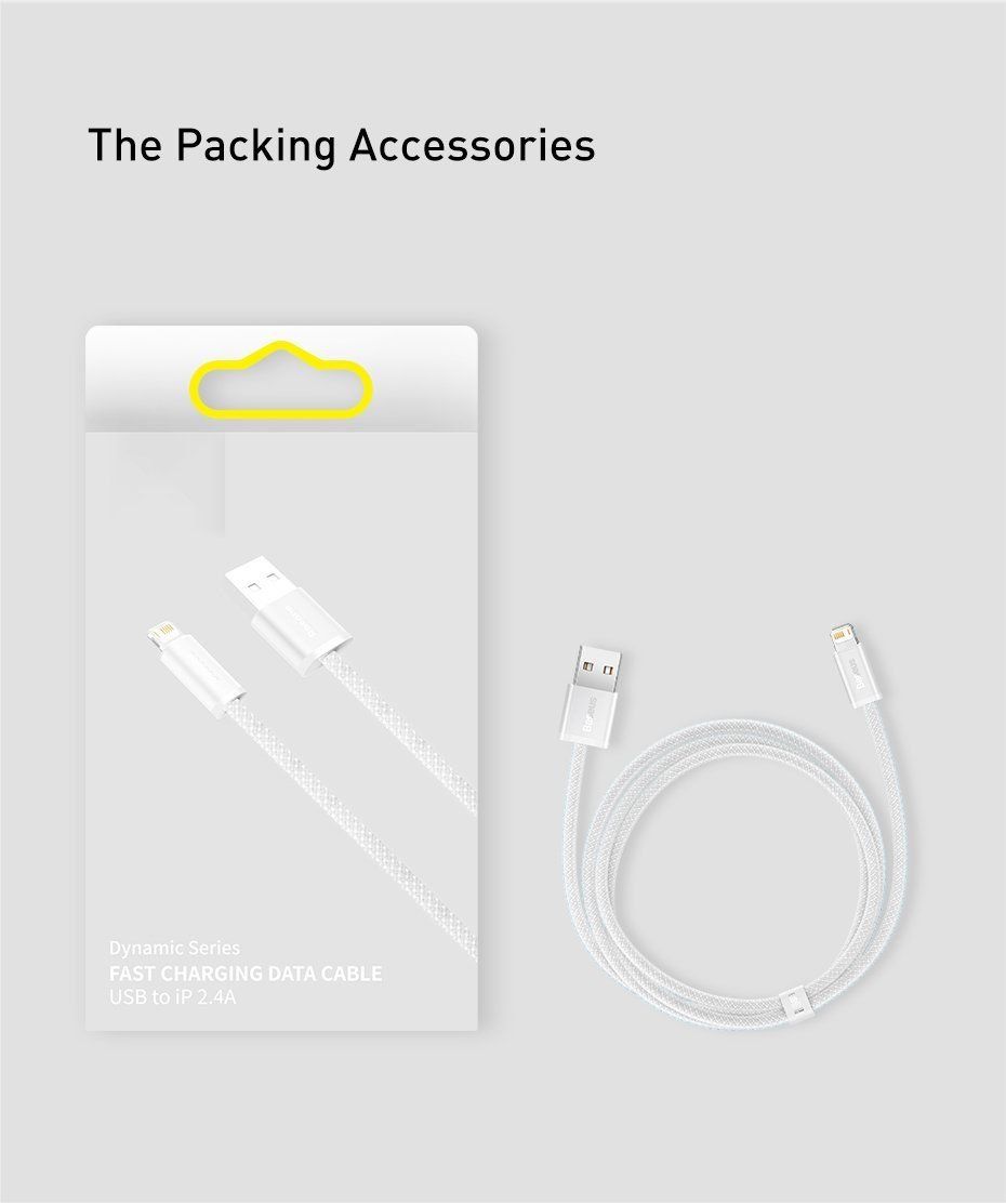 Baseus Cavi: Baseus Ladekabel Lightning 2m 200cm iPhone, 2,4A Fast Charge – Nuovo e nell'imballaggio originale da Romanshorn venduto da pfimex 7