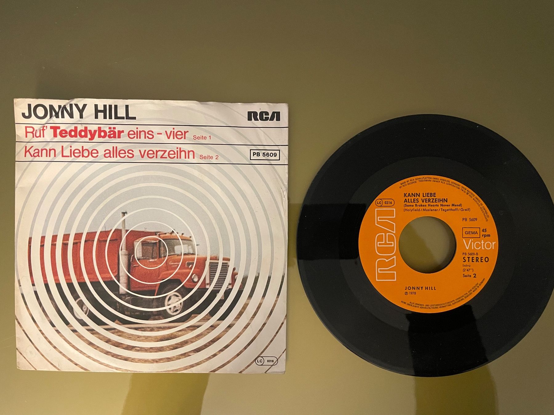 Dischi in vinile: Single Jonny Hill - Ruf Teddybär eins-vier, 1978 – Usato da Sutz venduto da fx05 1
