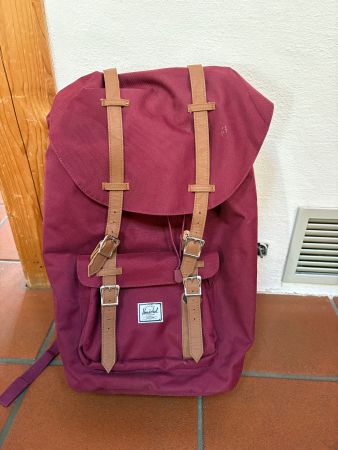 Herschel Rucksack, dunkelrot, gross, neuwertig!
