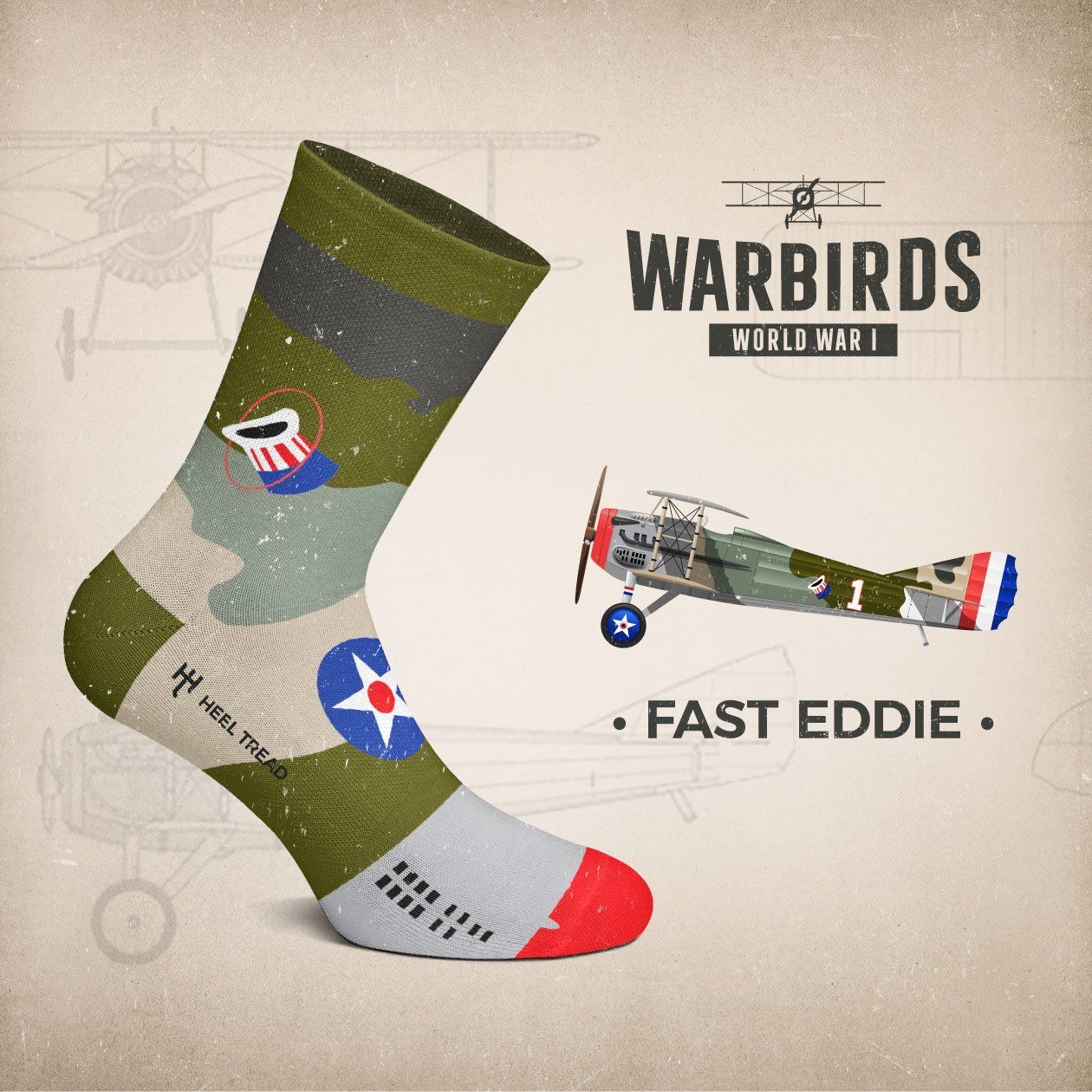 Modellismo RC: SPAD  XIII  Socks 41/46 – Nuovo e nell'imballaggio originale da St-Prex venduto da FonfonRCTeam