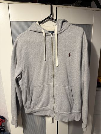 Sweat à capuche Polo Ralph Lauren gris taille L occasion