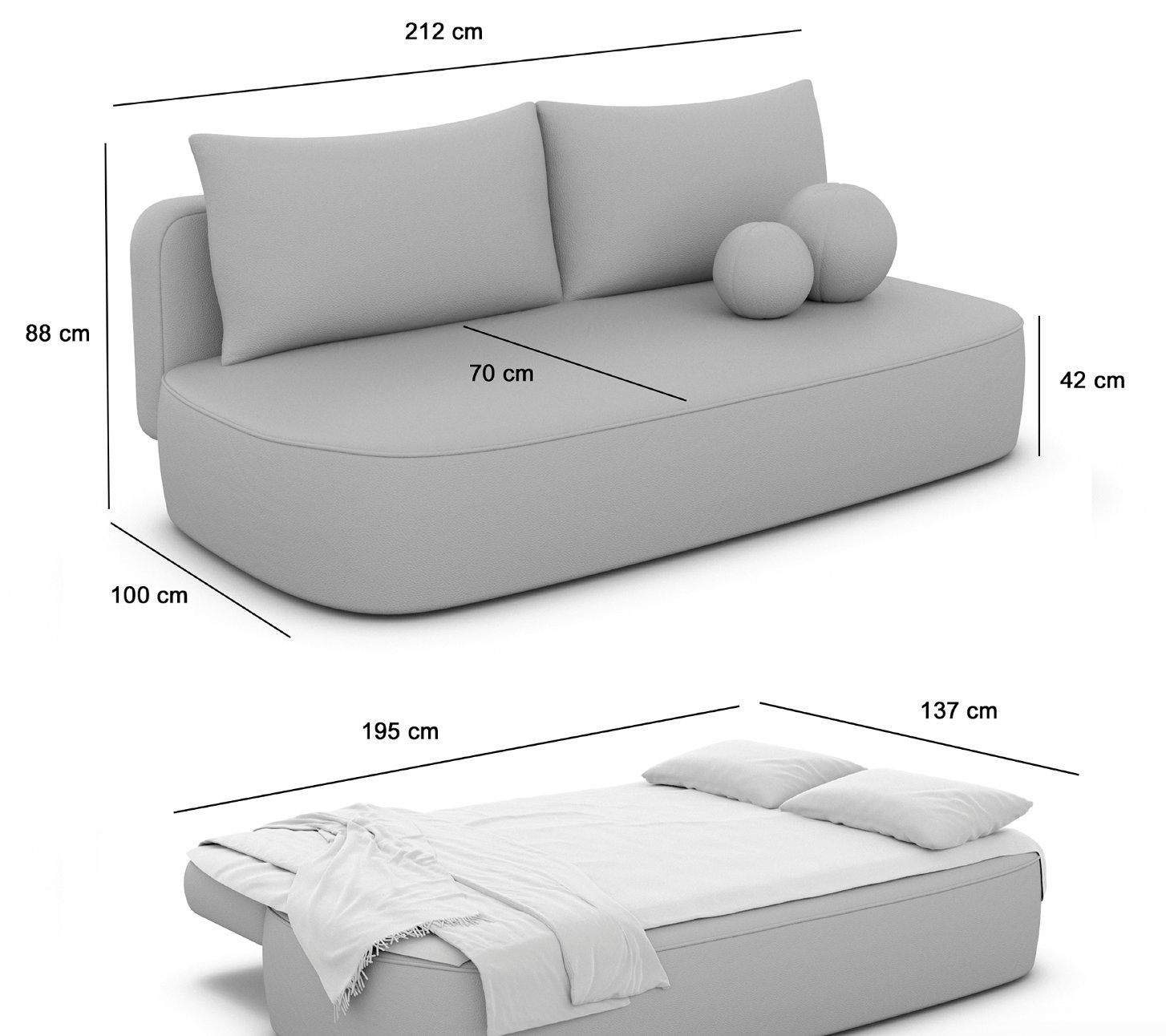 Sofas: Schlafsofa für 3 Personen – Gebraucht aus Zumikon von kdi_vnh5 3