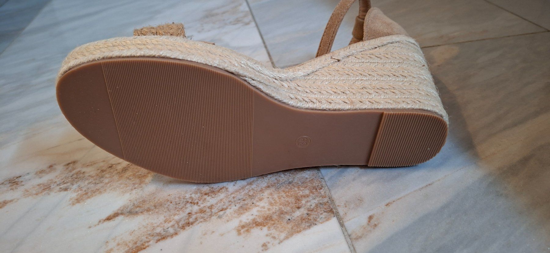 Scarpe da donna: Keilsandalen Grösse 39, beige – Nuovo e nell'imballaggio originale da Obermumpf venduto da Sia1970 4