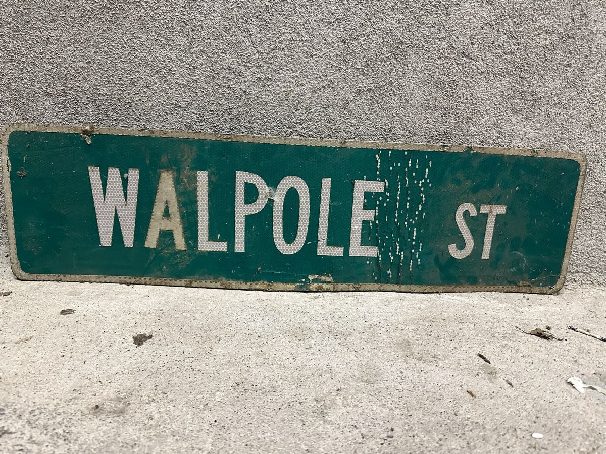Insegne: Walpole street usa Strassenschild – Usato da Reinach AG venduto da rares75