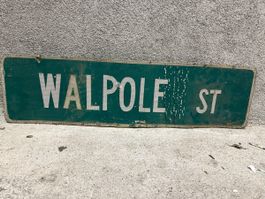 Walpole street usa Strassenschild