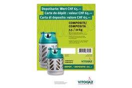 Carte de dépôt pour le gaz propane