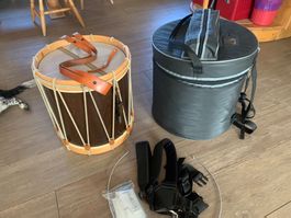 Basler Holztrommel mit Tasche und Tragegurt gebraucht