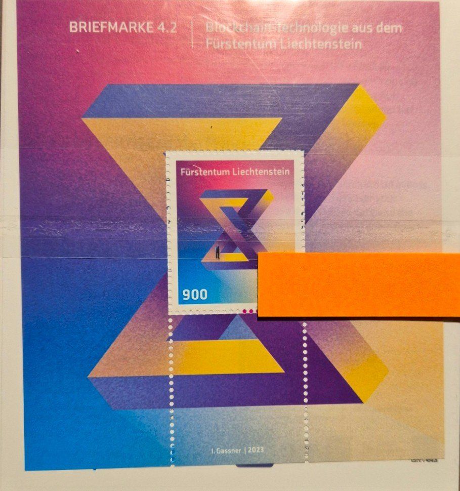 Alle Briefmarken: Lichtenstein, Crypto Stamp Blockchain 4.2, "DER RITTER" ** – Neu (gemäss Beschreibung) aus St. Moritz von Guenteratch 1