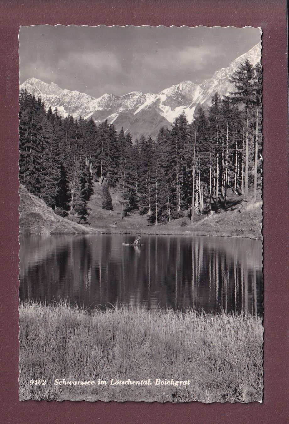 Ansichtskarten: SCHWARZSEE im Lötschental - Beichgrat - 1965 – Gebraucht aus Pully von nicecards