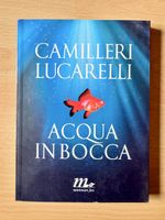 Italienischbuch / Libro "Acqua in bocca" (Lucarelli) / Notiz