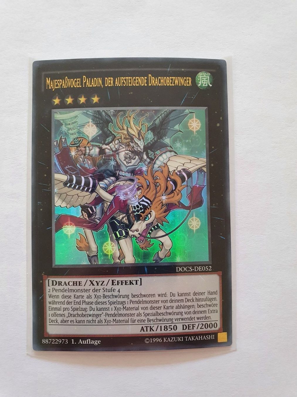 Yugioh Carte collezionabili: Majespassvogel Paladin Drachobezwinger – Usato da Oberdorf BL venduto da BaldenEagle