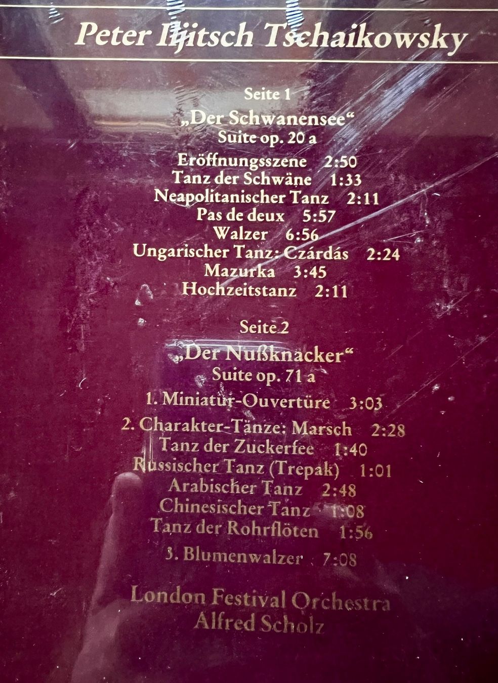 Dischi in vinile: SEALED LP NEU Tschaikowsky Der Schwanensee / Der Nußknacker – Nuovo e nell'imballaggio originale da Unterseen venduto da vinylmore 1