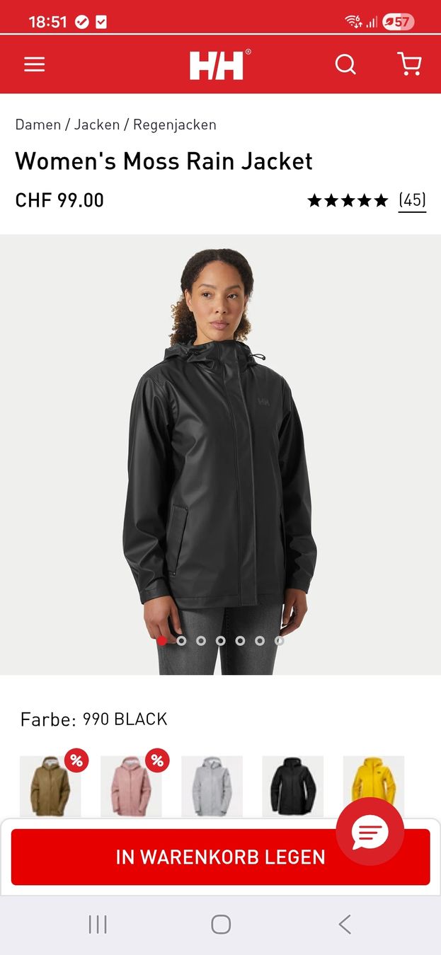 Helly Hansen Giacche: Helly Hansen Regenjacke, schwarz, neu – Nuovo (secondo la descrizione) da Zürich venduto da nat_20 1