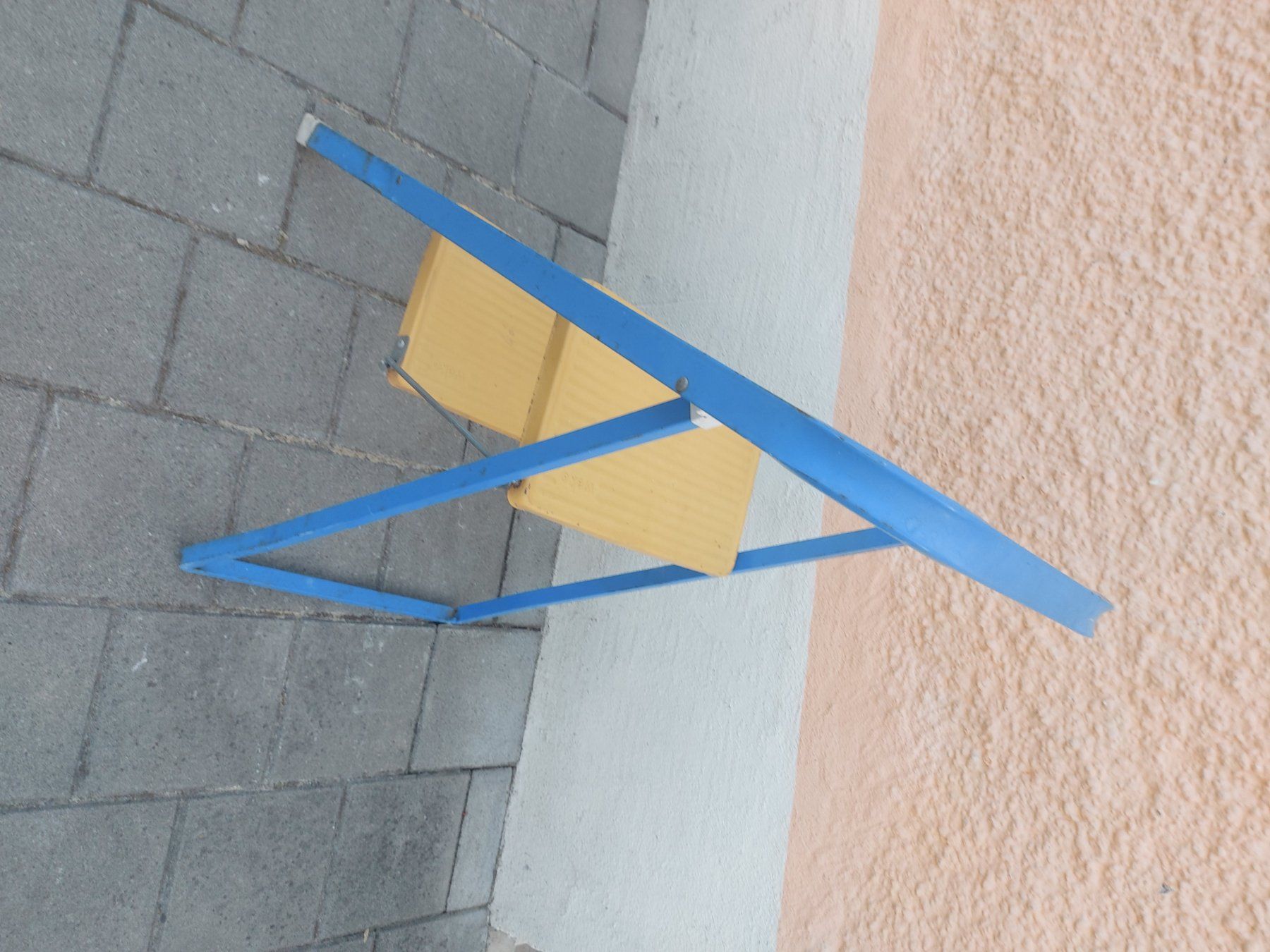 Scale: Tritthocker blau gelb 2 Stufen ; Leiter – Usato da Rheinau venduto da profitronic.shop 4