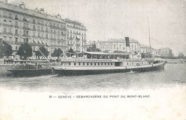 Geneve débarcadère Battello Boot