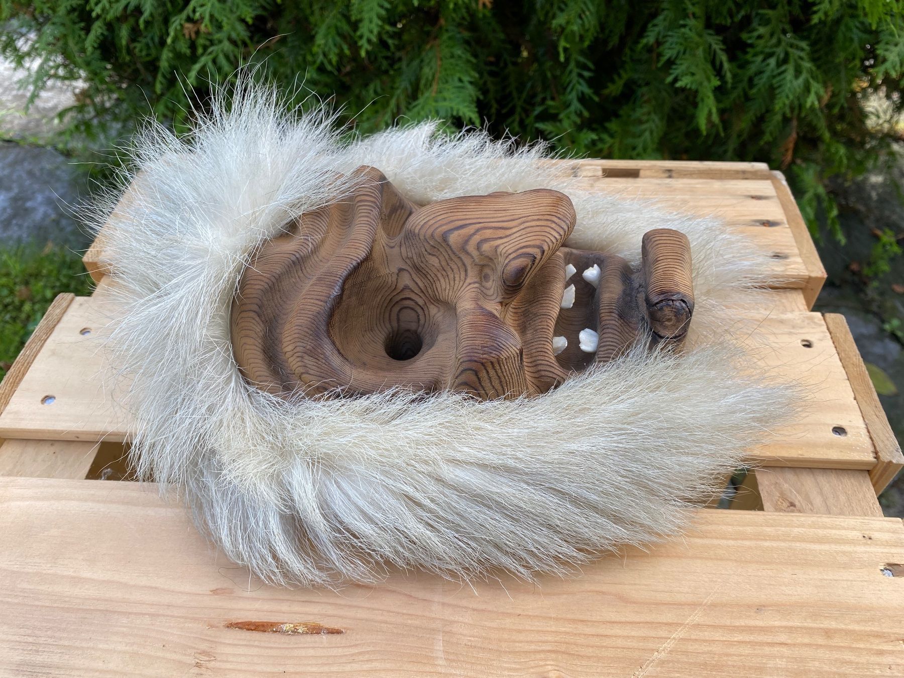 Autres antiquités ou arts: Authentique masque du Lötschental – D'occasion à Val-d'Illiez par bubulgum21 1