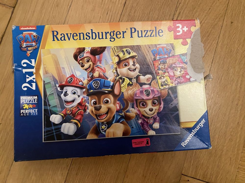 Ravensburger Puzzle Paw Patrol 2x12 Teile - Verpackung defek (Defekt ...