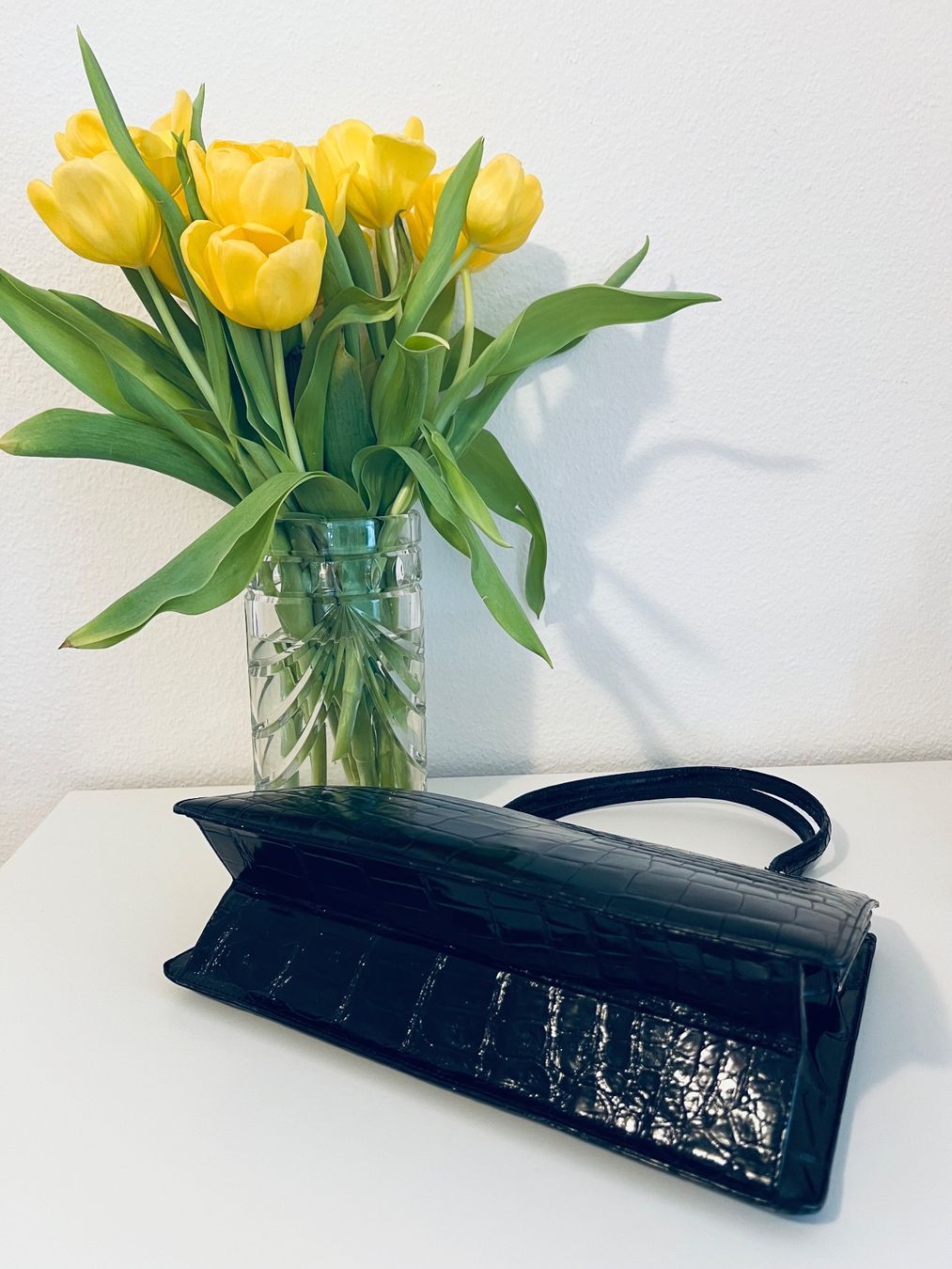 Borse da donna: Kroko Leder Handtasche - Top! – Usato da Rüschlikon venduto da topswissvintage 3